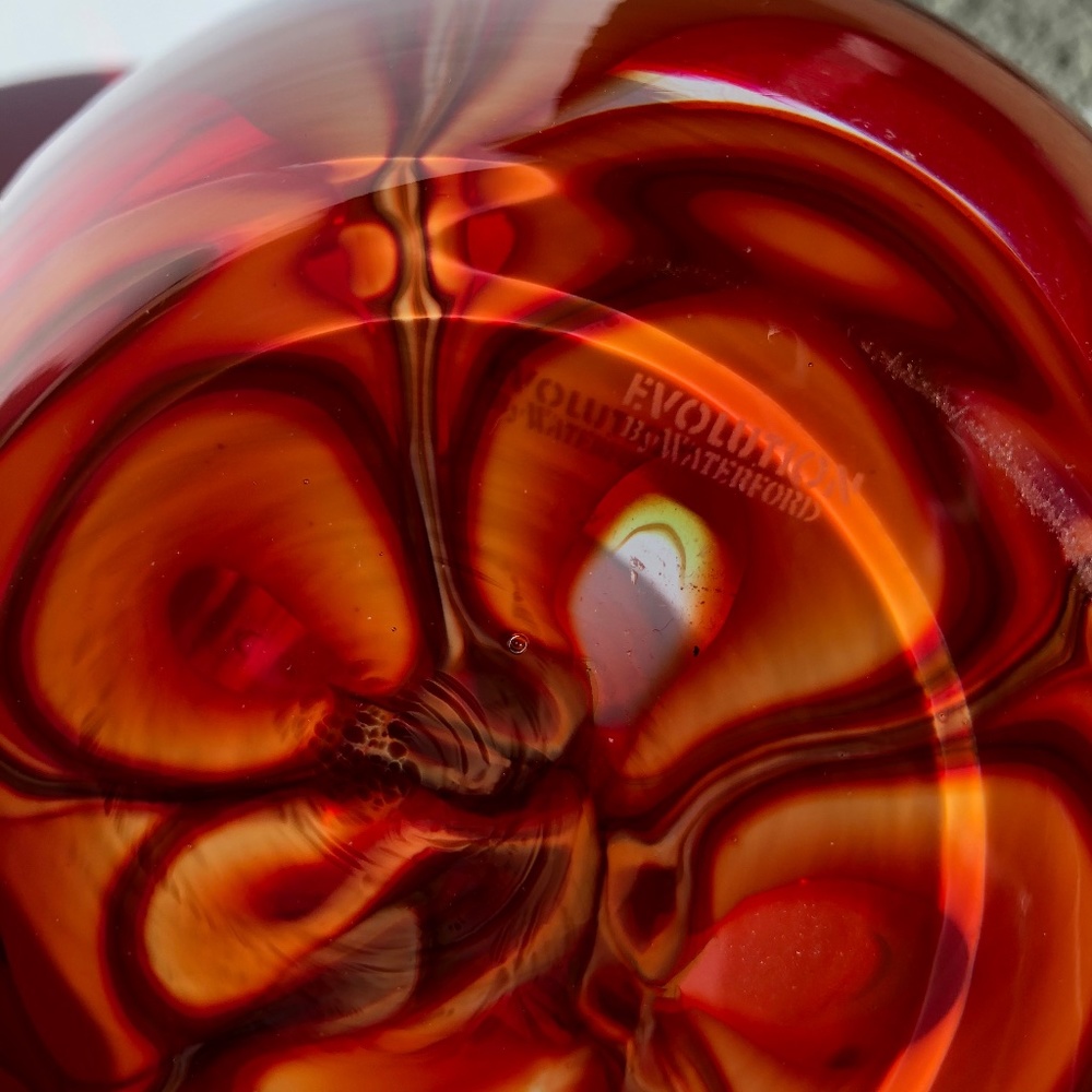 Waterford Crystal - Evolution by Waterford Red Crystal Art Glass vase - Picture 5 of 7